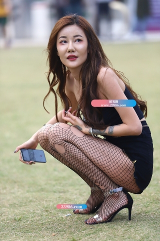 【Mark赛帖】黑色连衣短裙性感黑网袜