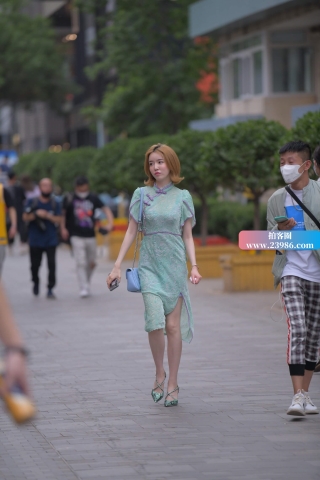 旗袍、高跟美s妇