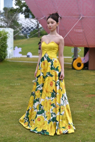 黄色长裙美女 【第二篇】