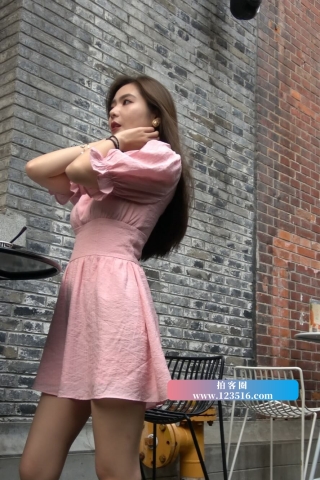 4K - 性感粉色裙街拍美女 [2.11 GB/MP4]（视频版）