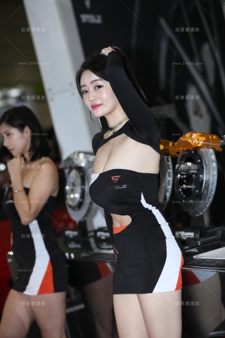[辉辉韩国车展]身材如此妖娆的车模