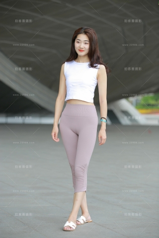 高挑紧身裤白领
