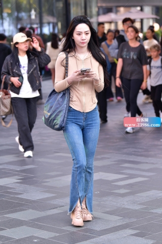 ★清新牛仔裤美女