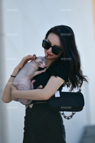 ★气质长发热裤美女