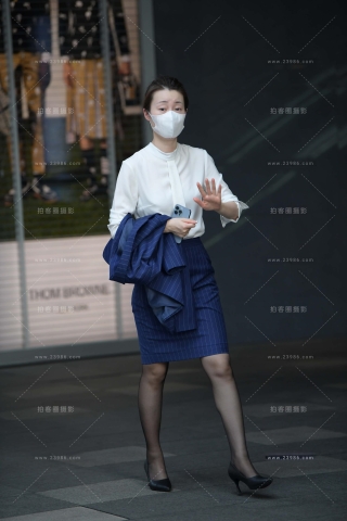 黑丝工装高跟鞋美女