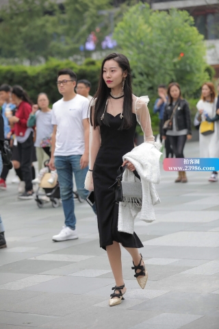 黑色裙、肉丝美女