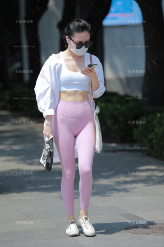 【玻璃赛帖】粉色瑜伽裤小姐姐