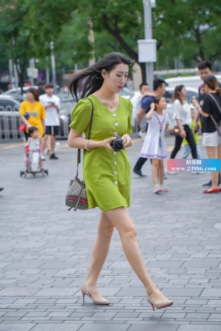 性感美腿高跟街拍美女