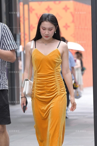 【视觉冲击赛贴】法兰绒吊带裙