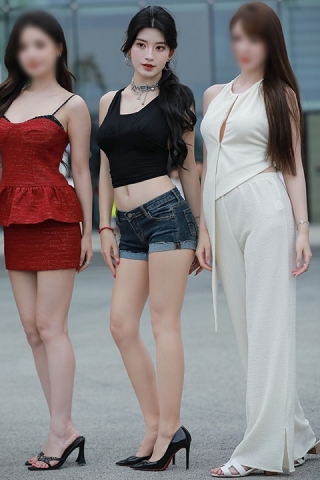 热裤高跟美女【原图+视频】