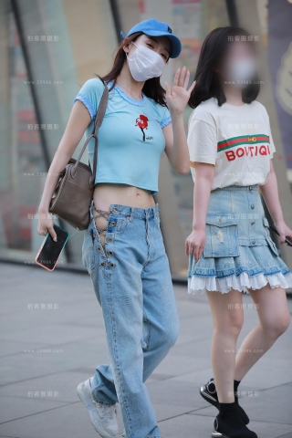 【玻璃赛帖】时尚性感牛仔裤