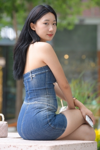 牛仔裙美女 【原图+视频】MO_0951-S