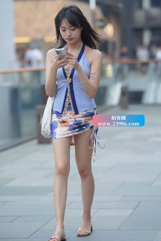 街拍小清新短裙小仙女~