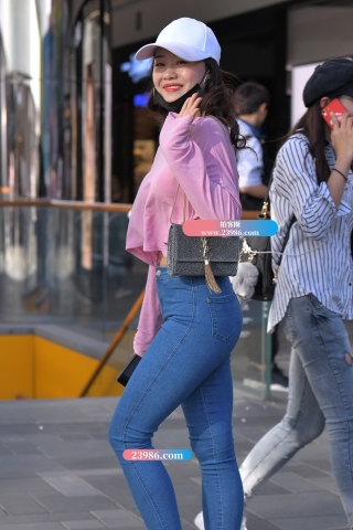 【红石赛帖】高跟性感牛仔裤美女