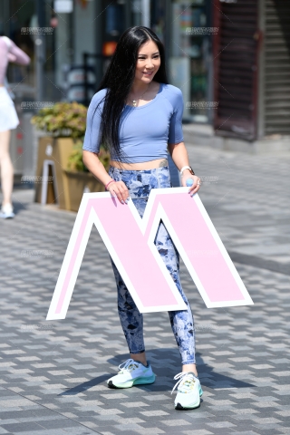 ★花色瑜伽裤美女★