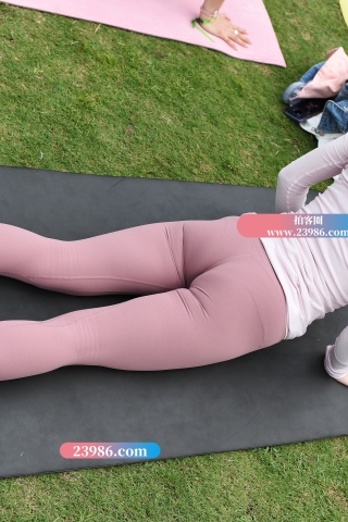 【咔喳赛帖】玫瑰色瑜伽裤