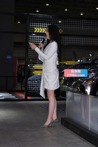 高跟美女主持人