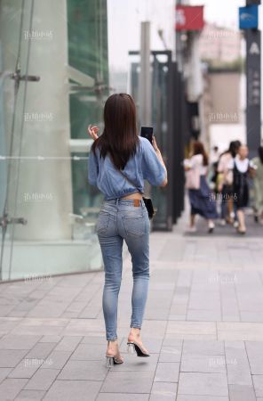街拍紧身牛仔系列