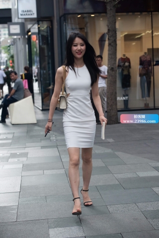 好漂亮的包臀裙小姐姐