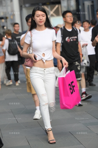 素人系经典白裤