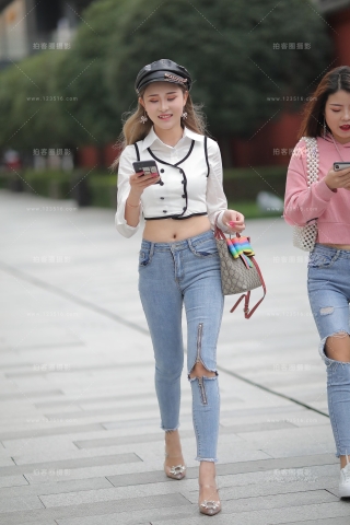 【凯恩赛贴】时尚紧牛美女