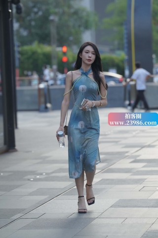 街拍长裙女神御姐