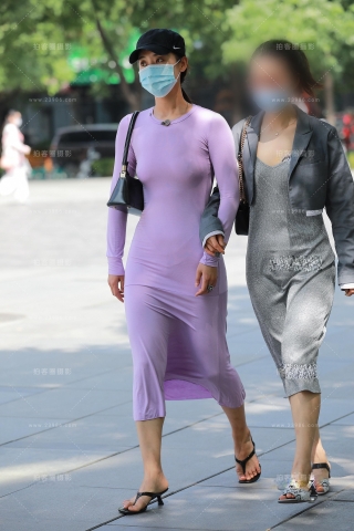 【玻璃赛帖】紫色连衣裙