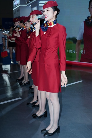 国航空姐超薄灰丝（完整版）