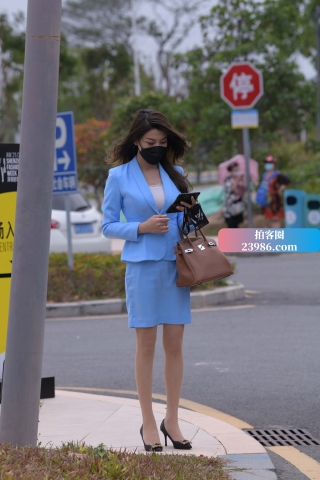 蓝色西装高跟姐姐 2