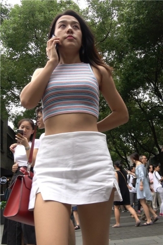 4K 性感小蛮腰短裙街拍美女（视频版）