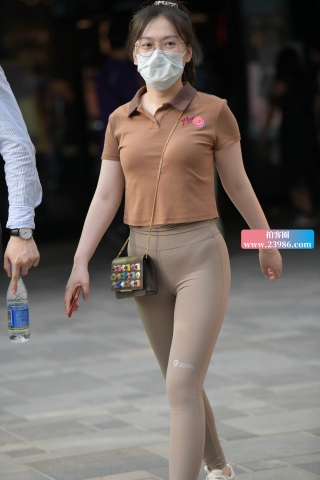 紧身弹力裤女友