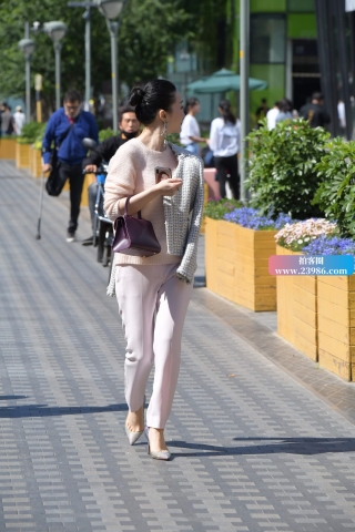 街拍成熟知性优雅干练美姐